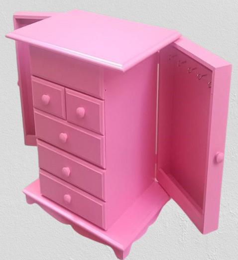 Hobi Adn 90389 Takı Kutu Makyaj Şifonyer Model 9Çekmece Parlak Pe