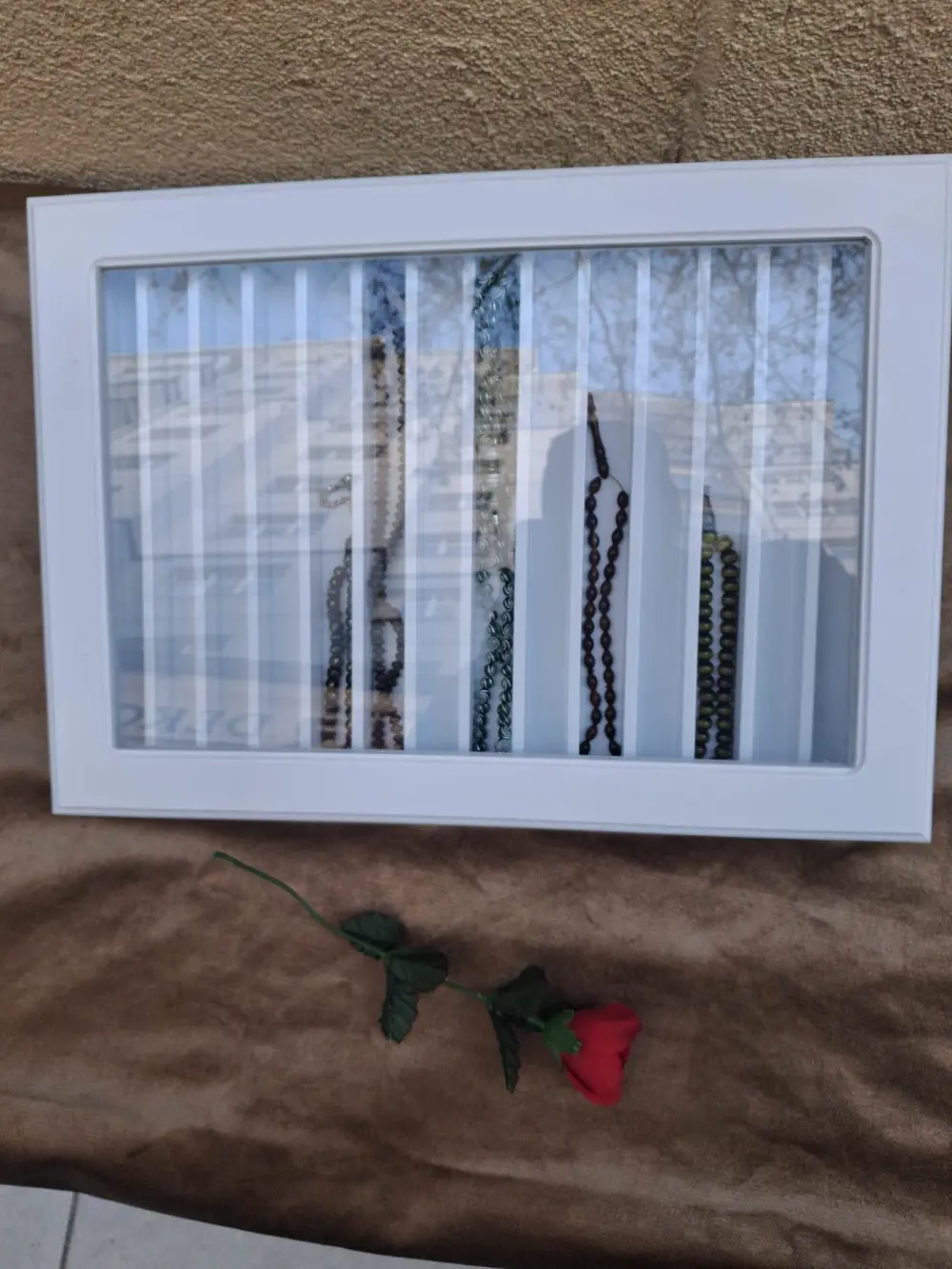 Hobi Adn 90579 Dekoratif TESBİH Kutu Ahşap MDF Beyaz Boyalı CNC K