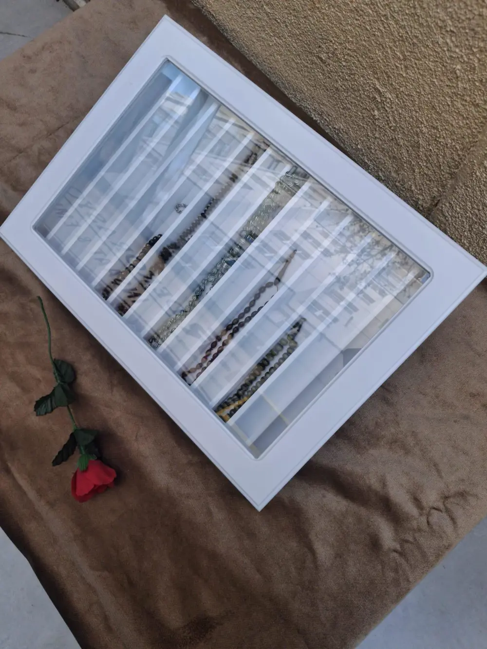 Hobi Adn 90579 Dekoratif TESBİH Kutu Ahşap MDF Beyaz Boyalı CNC K