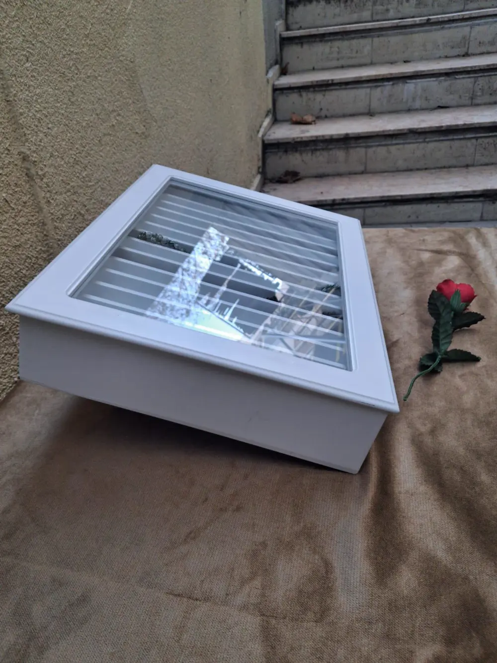 Hobi Adn 90579 Dekoratif TESBİH Kutu Ahşap MDF Beyaz Boyalı CNC K