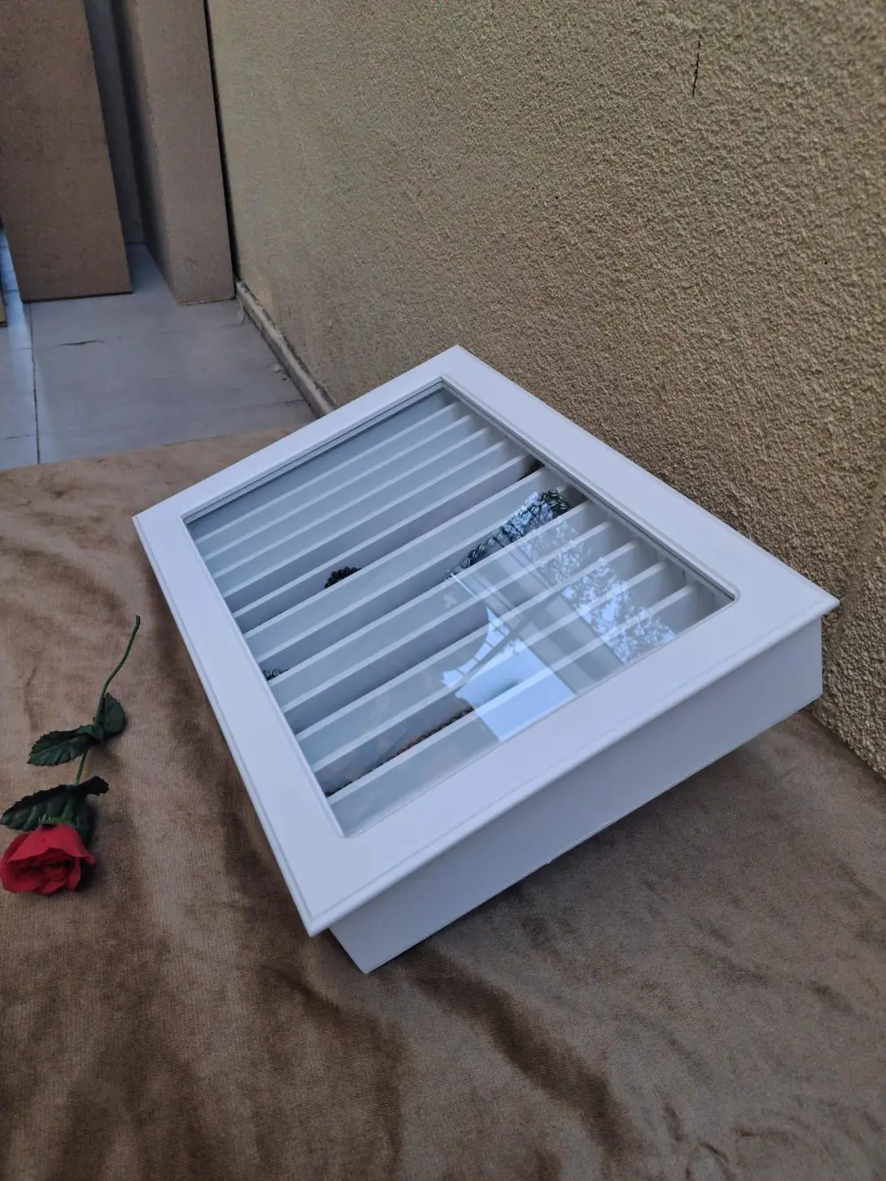 Hobi Adn 90579 Dekoratif TESBİH Kutu Ahşap MDF Beyaz Boyalı CNC K