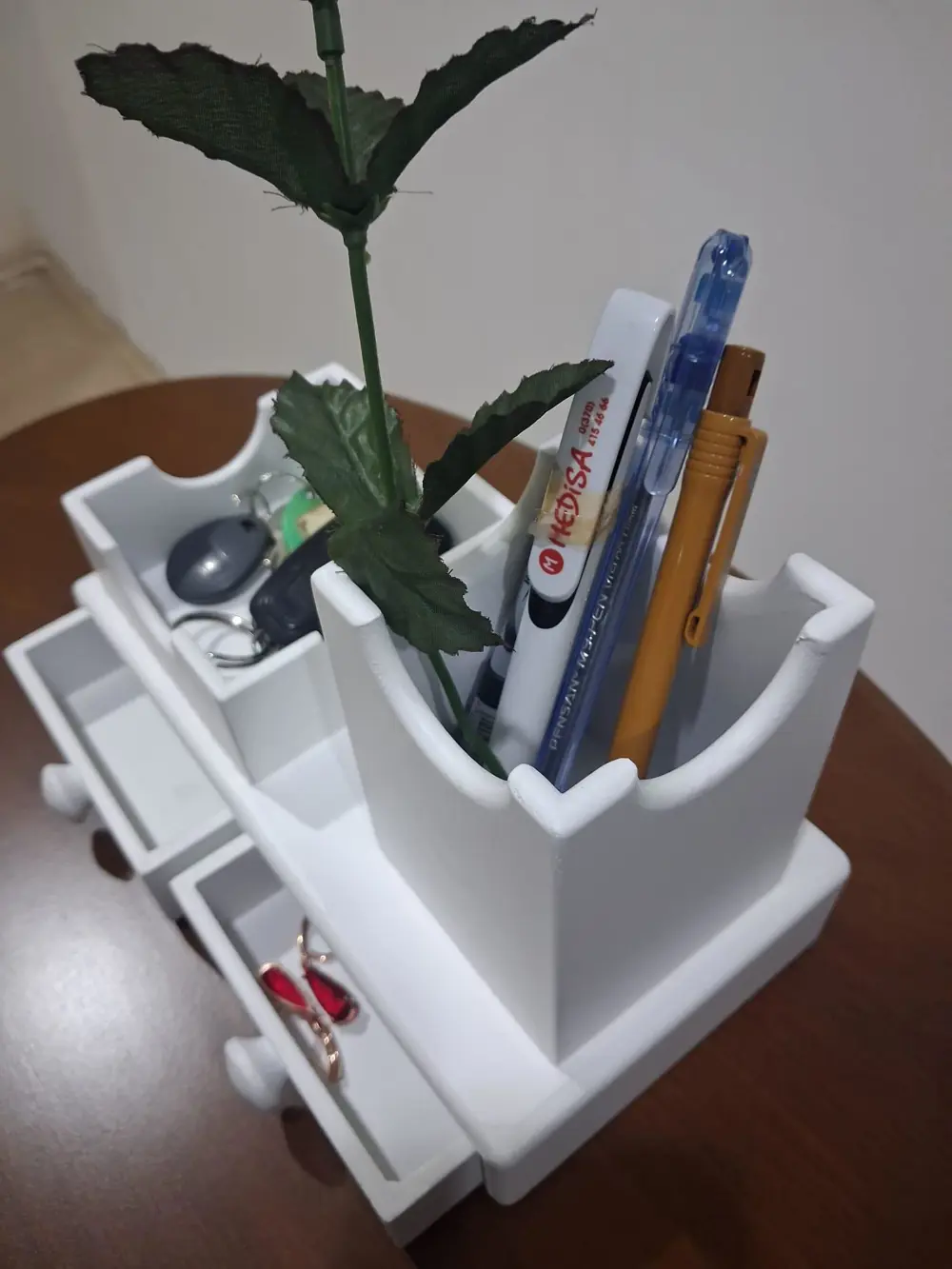 Hobi Adn 90591 Dekoratif Kalemlik Set İkili Model Parlak Lake Bey