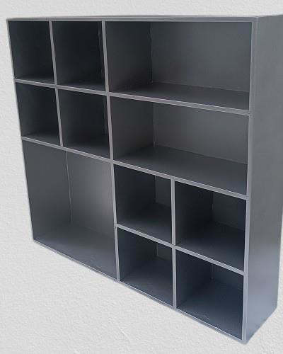 Hobi ADN Dekoratif 90352 Kupa Raf Model Ahşap MDF Antrasit Gri Re