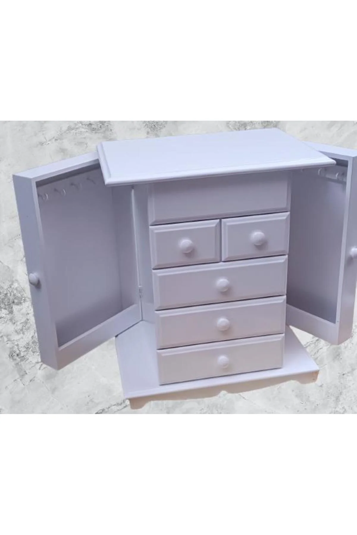 Hobi ADN Dekoratif 90270 Şifonyer 8 Çekm Gizli Çem Modüllü Parlak Beyaz El Yapım Hobi ADN Dekoratif 90270 Şifonyer 8 Çekm Gizli Çem Modüllü Parlak Beyaz El Yapım - Görsel 3