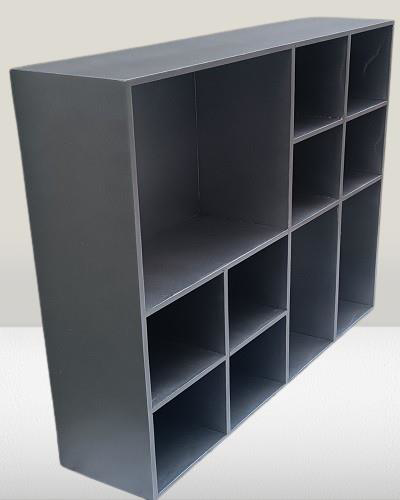 Hobi ADN Dekoratif 90352 Kupa Raf Model Ahşap MDF Antrasit Gri Re