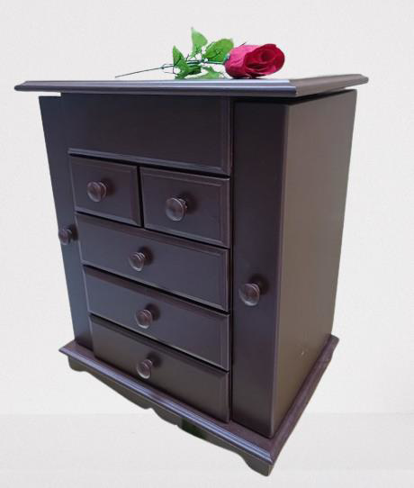 Hobi ADN MODEL 90523 9Çekmeceli Şifonyer Makyaj Takım Kutu Ceviz 