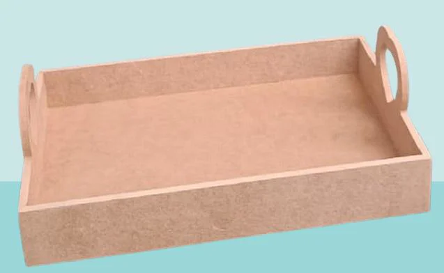 Hobi ERC 90367 MODEL Tepsi Kalp Kulplu Ahşap MDF HAM El Yapım