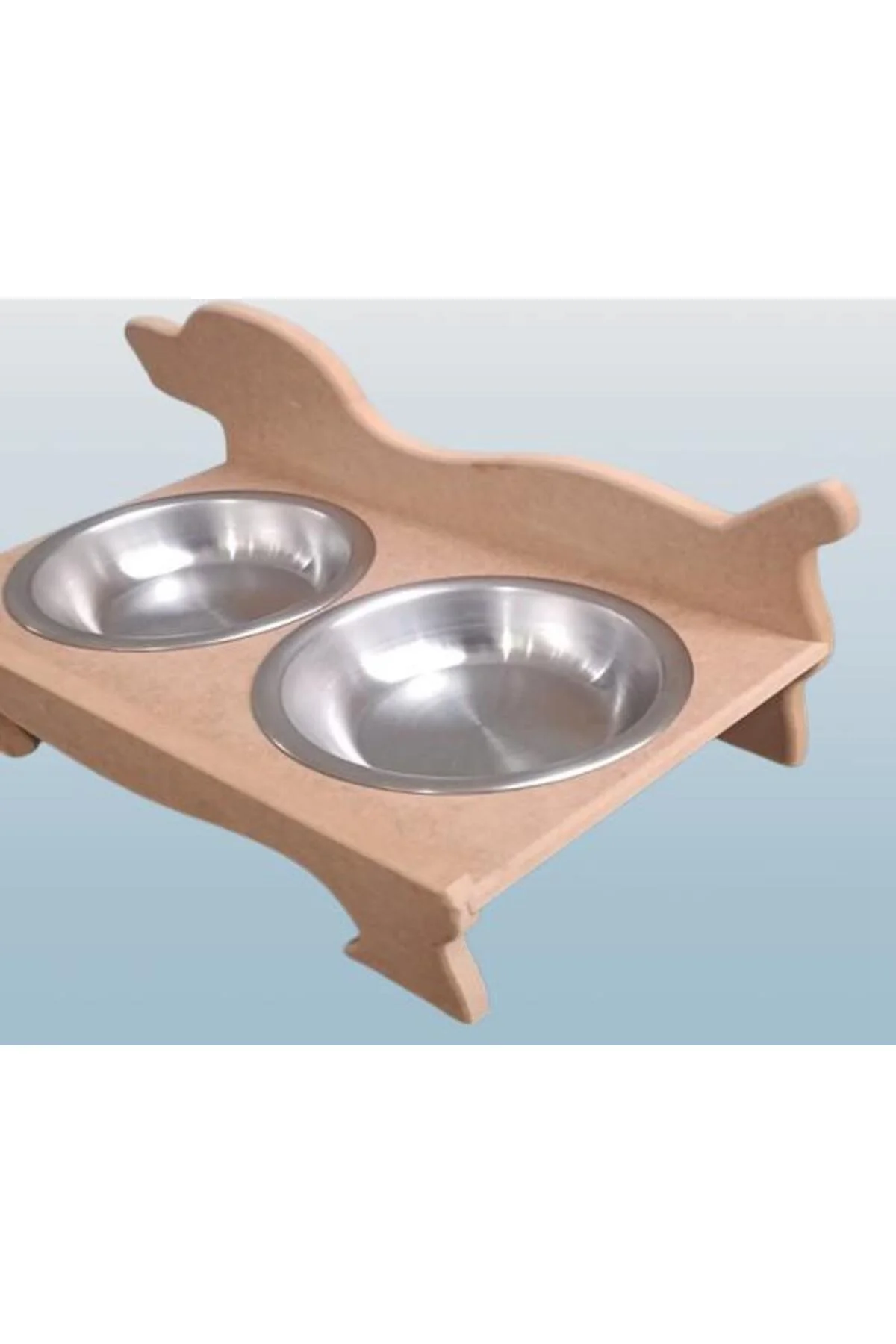 Hobi ERC 90370 Köpek Mama Ve Su Kabı Seti Ahşap HAM boyasız MDF Paslanmaz Tabak Hobi ERC 90370 Köpek Mama Ve Su Kabı Seti Ahşap HAM boyasız MDF Paslanmaz Tabak - Görsel 5