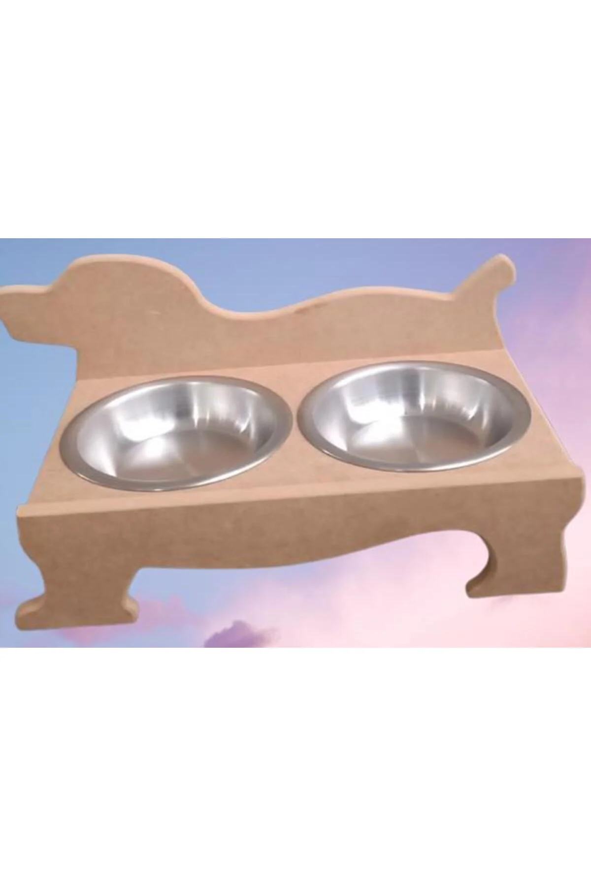 Hobi ERC 90370 Köpek Mama Ve Su Kabı Seti Ahşap HAM boyasız MDF Paslanmaz Tabak Hobi ERC 90370 Köpek Mama Ve Su Kabı Seti Ahşap HAM boyasız MDF Paslanmaz Tabak - Görsel 7