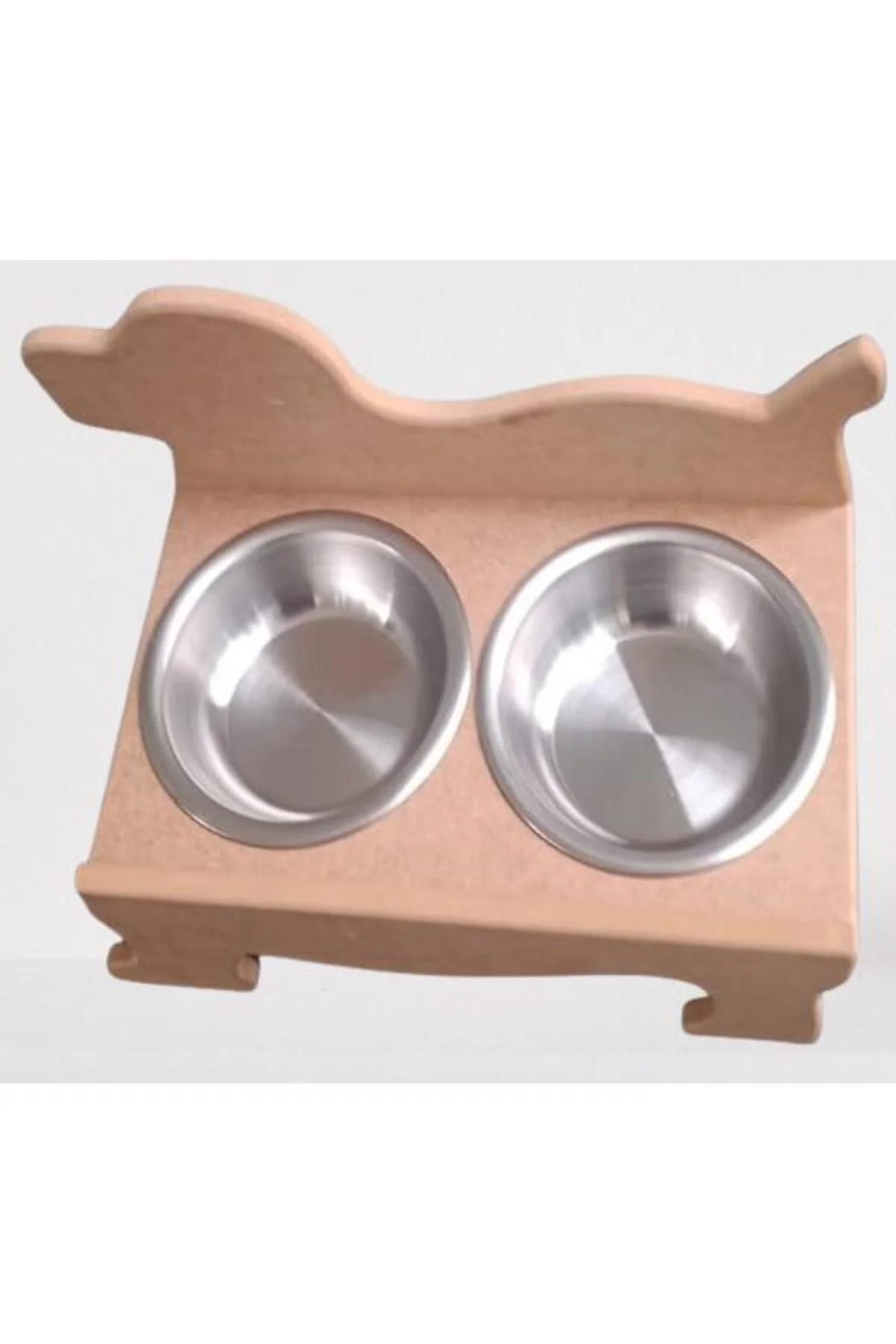Hobi ERC 90370 Köpek Mama Ve Su Kabı Seti Ahşap HAM boyasız MDF Paslanmaz Tabak Hobi ERC 90370 Köpek Mama Ve Su Kabı Seti Ahşap HAM boyasız MDF Paslanmaz Tabak - Görsel 4