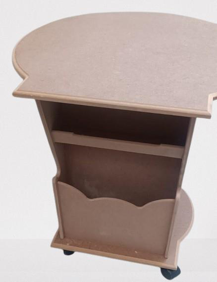 Hobi ERC 90378 Cepli UFO Sehpa Tekerlekli Ahşap MDF HAM Kanepe Se