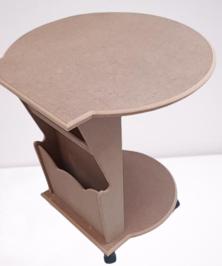 Hobi ERC 90378 Cepli UFO Sehpa Tekerlekli Ahşap MDF HAM Kanepe Se