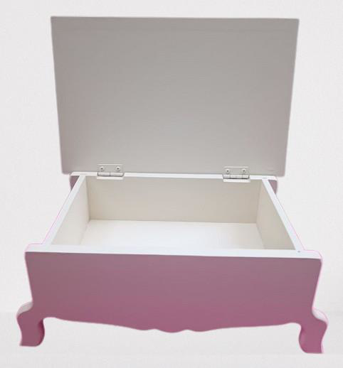 Hobi ERC Ayaklı Kutu Model 90401 Parlak Krem Boyalı Ahşap MDF El 