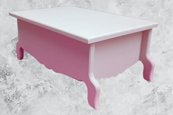 Hobi ERC Ayaklı Kutu Model 90401 Parlak Krem Boyalı Ahşap MDF El 