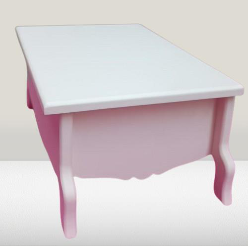 Hobi ERC Ayaklı Kutu Model 90401 Parlak Krem Boyalı Ahşap MDF El 