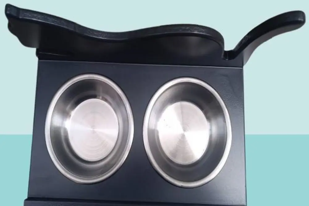 Hobi ERC MODEL 90375 Küçük Kedi Mama Su Kabı MDF Antrasit Renk Pa