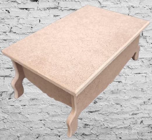 Hobi ERC MODEL Ayaklı Kutu 90403 Şık Zarif Ahşap HAM MDF El Yapım