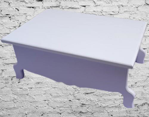 Hobi ERC MODEL Ayaklı Kutu 90402 Şık Zarif Ahşap Beyaz Boyalı MDF