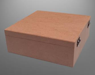 Hobi ERDL 90022 Dekoratif Model Takı Kutusu Bölmeli Ahşap HAM MDF