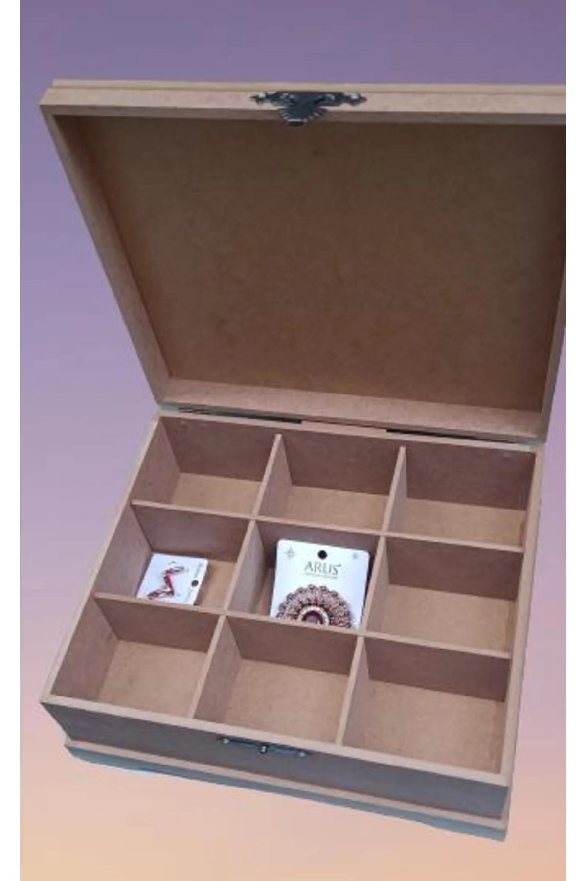 Hobi ERDL 90023 Dekoratif Model 3lü Makyaj Kutu Set Ahşap HAM MDF El Yapımı Hobi ERDL 90023 Dekoratif Model 3lü Makyaj Kutu Set Ahşap HAM MDF El Yapımı - Görsel 5