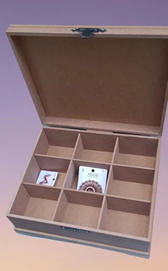 Hobi ERDL 90023 Dekoratif Model 3lü Makyaj Kutu Set Ahşap HAM MDF El Yapımı