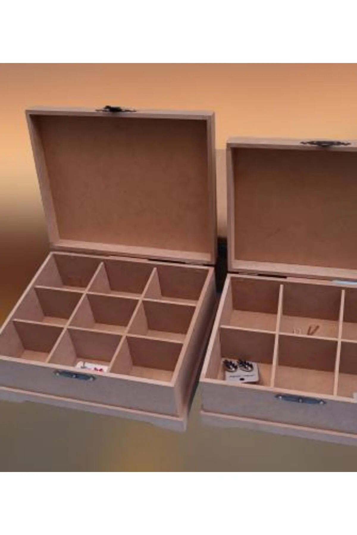 Hobi ERDL 90023 Dekoratif Model 3lü Makyaj Kutu Set Ahşap HAM MDF El Yapımı Hobi ERDL 90023 Dekoratif Model 3lü Makyaj Kutu Set Ahşap HAM MDF El Yapımı - Görsel 7