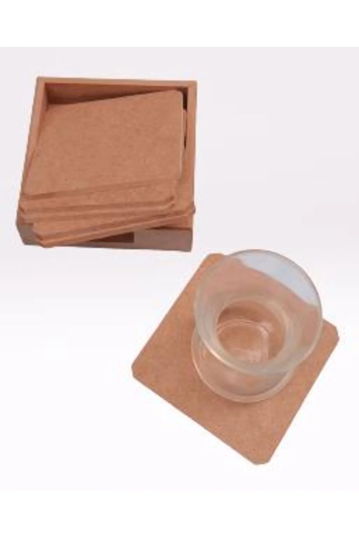 Hobi ERDL 90024 Dekoratif Model Tabak Altı Seti Kare Ahşap HAM MDF El Yapımı Hobi ERDL 90024 Dekoratif Model Tabak Altı Seti Kare Ahşap HAM MDF El Yapımı - Görsel 2