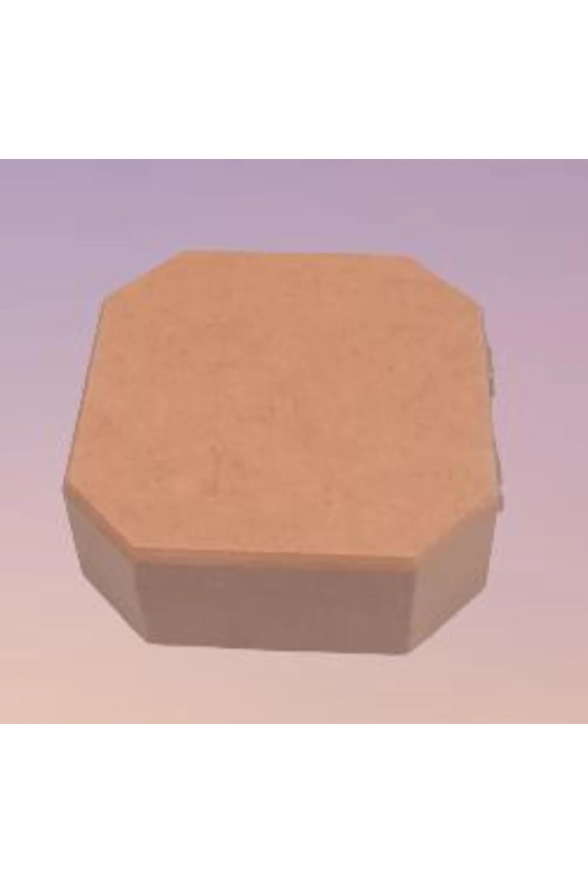 Hobi ERDL 90031 Dekoratif Model Öğrenci Kutusu Altıgen Ahşap HAM MDF El Yapımı - Görsel 8