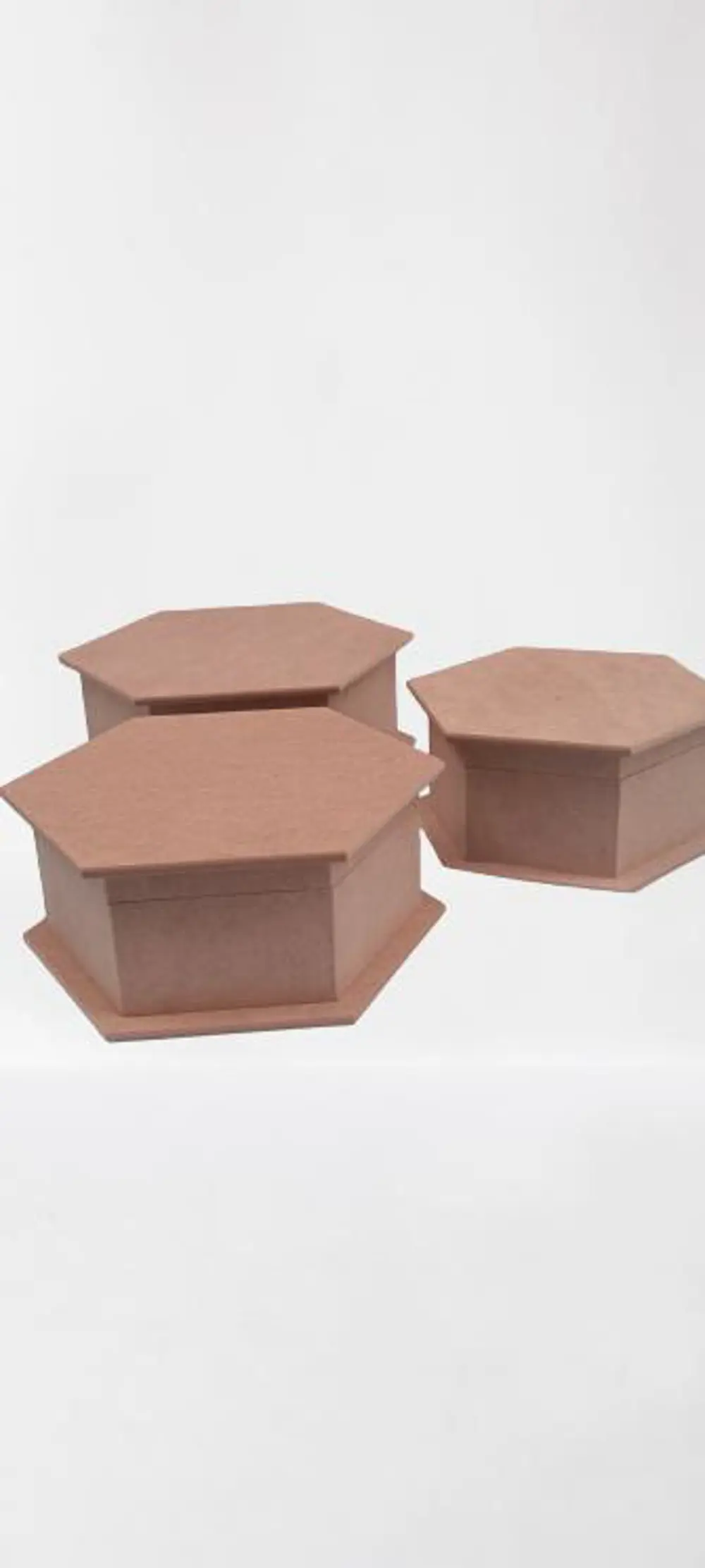 Hobi ERDL 90034 Dekoratif 3lü Takı Seti Model Ahşap MDF Altıgen H Hobi ERDL 90034 Dekoratif 3lü Takı Seti Model Ahşap MDF Altıgen H