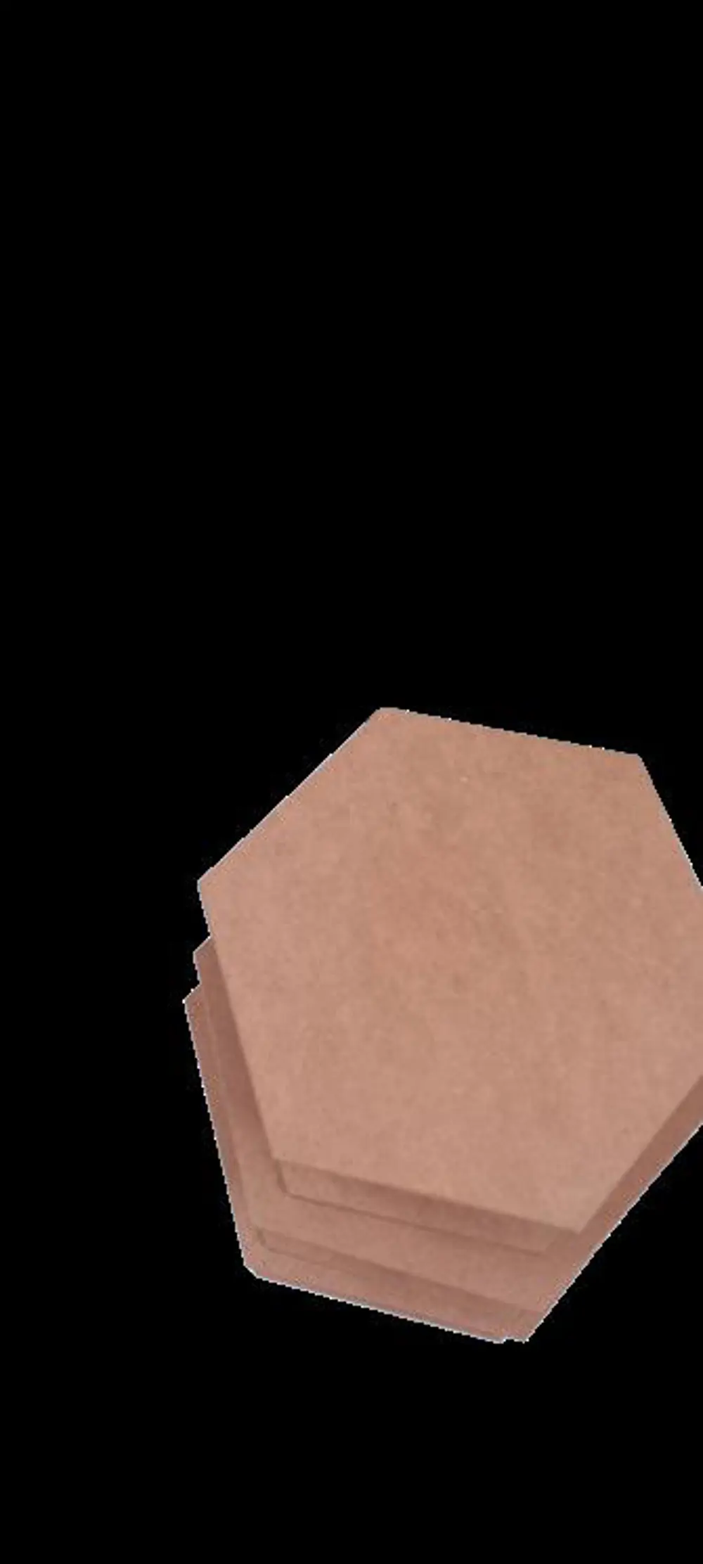 Hobi ERDL 90034 Dekoratif 3lü Takı Seti Model Ahşap MDF Altıgen H Hobi ERDL 90034 Dekoratif 3lü Takı Seti Model Ahşap MDF Altıgen H