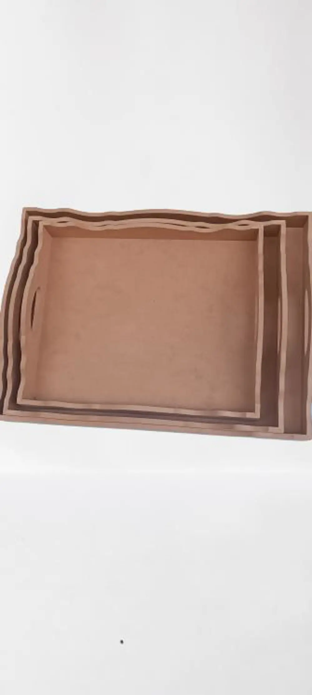 Hobi ERDL 90035 Dekoratif tepsi Seti Üçlü Model HAM Ahşap MDF El 