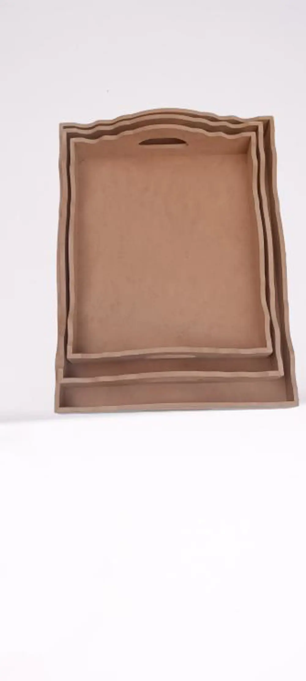 Hobi ERDL 90035 Dekoratif tepsi Seti Üçlü Model HAM Ahşap MDF El 