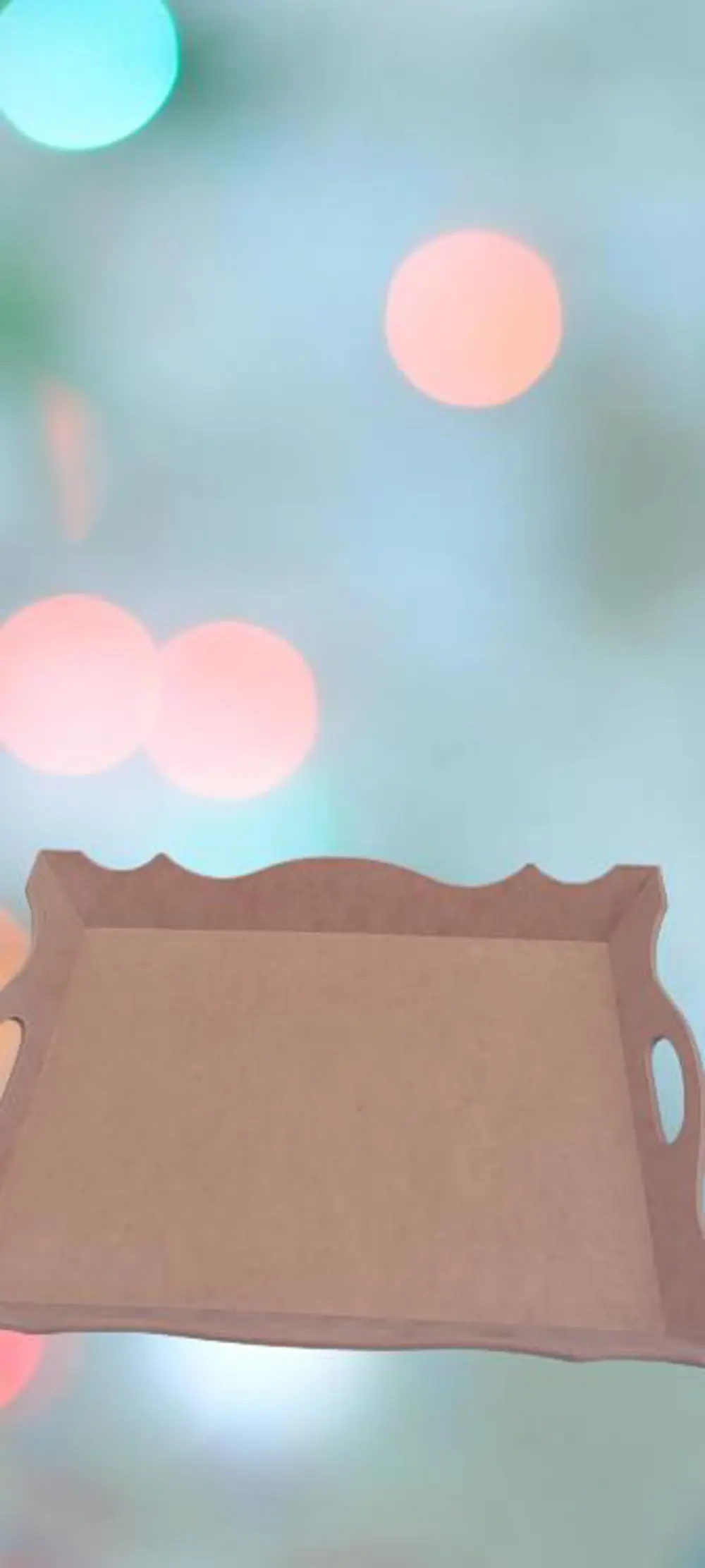 Hobi ERDL 90036 Dekoratif Tepsi Ayaklı Şımarık Model HAM Ahşap MD