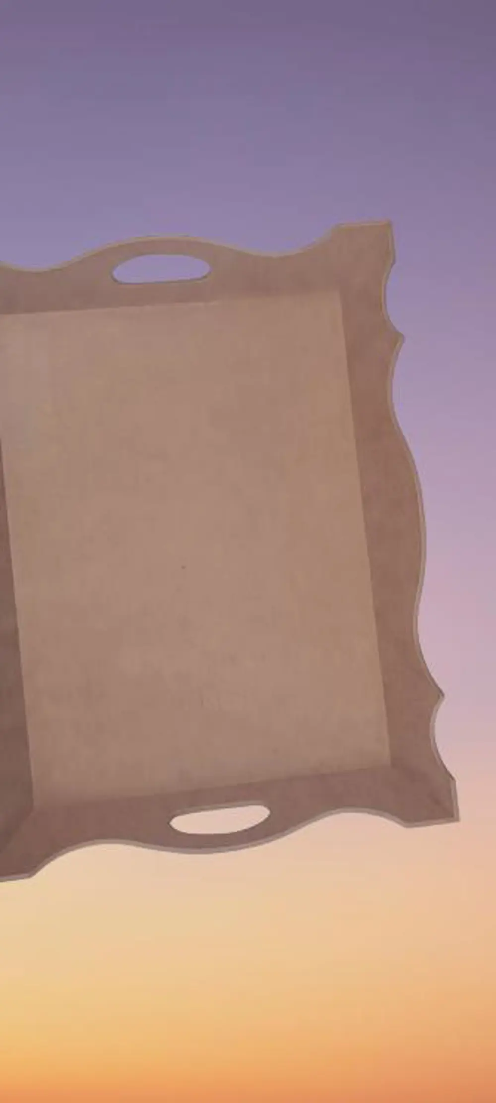 Hobi ERDL 90036 Dekoratif Tepsi Ayaklı Şımarık Model HAM Ahşap MD