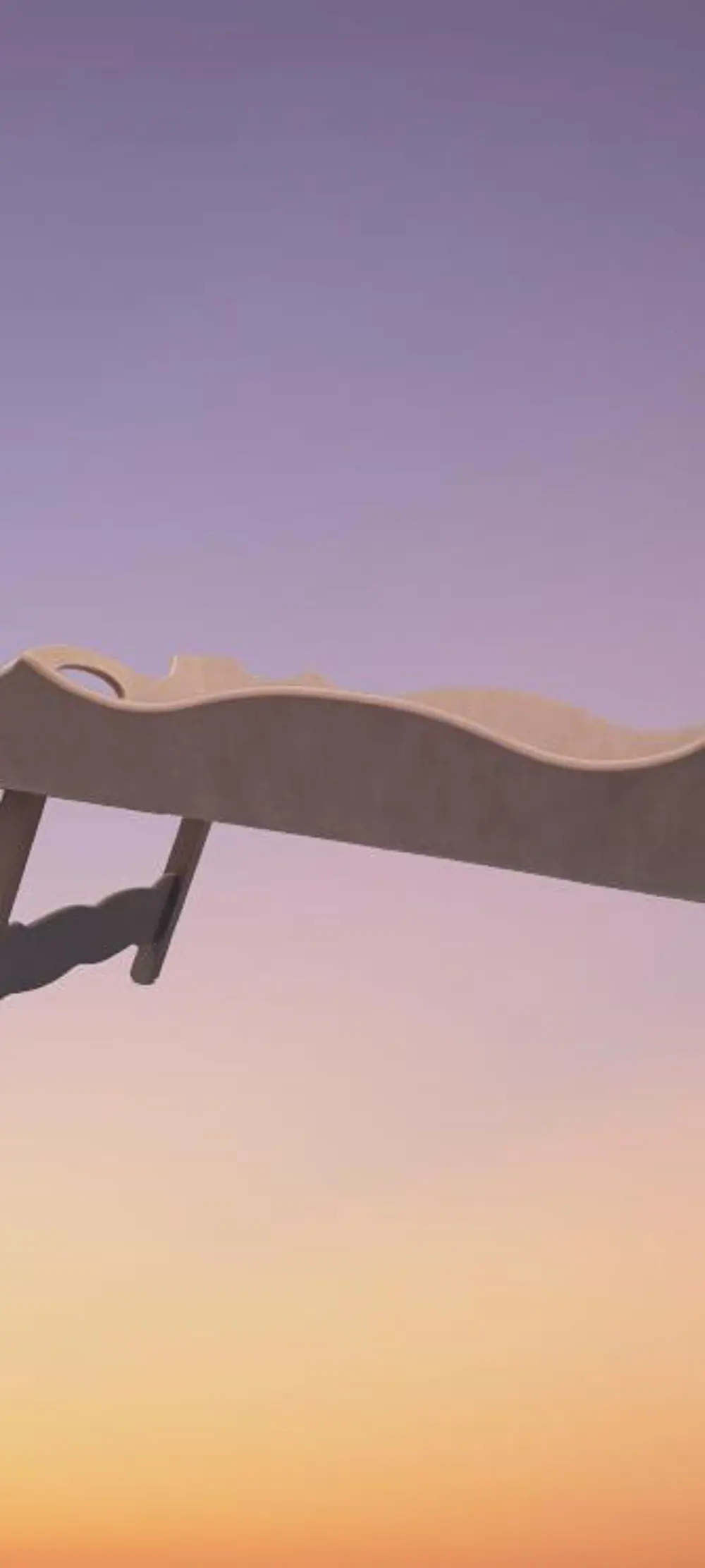 Hobi ERDL 90036 Dekoratif Tepsi Ayaklı Şımarık Model HAM Ahşap MD