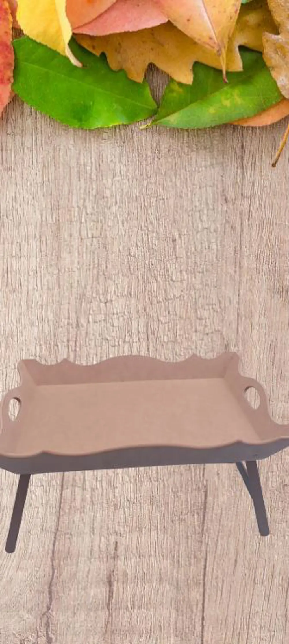 Hobi ERDL 90036 Dekoratif Tepsi Ayaklı Şımarık Model HAM Ahşap MD