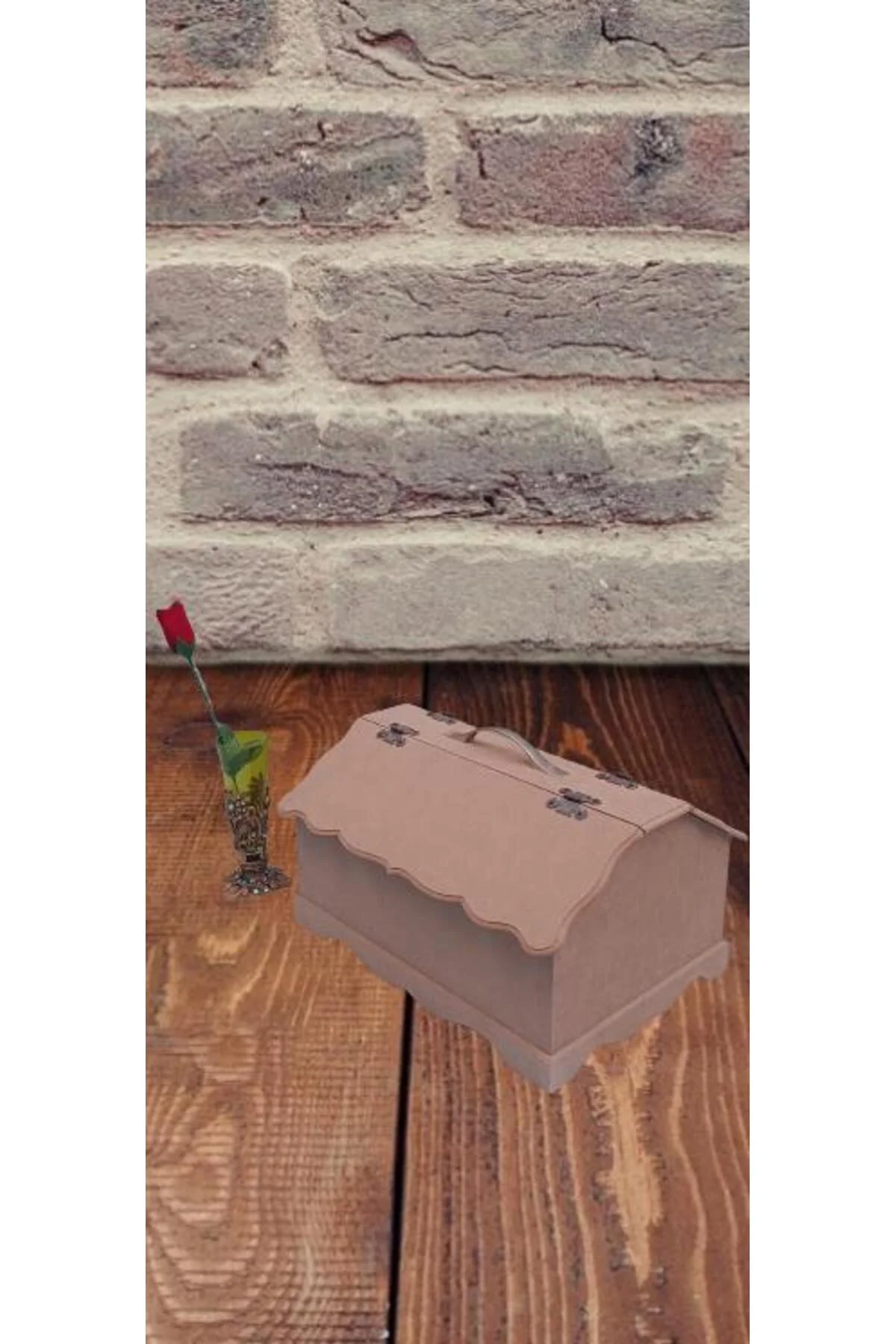 Hobi ERDL 90037 Dekoratif Takım Çantası Model HAM Ahşap MDF El Yapımı - Görsel 8