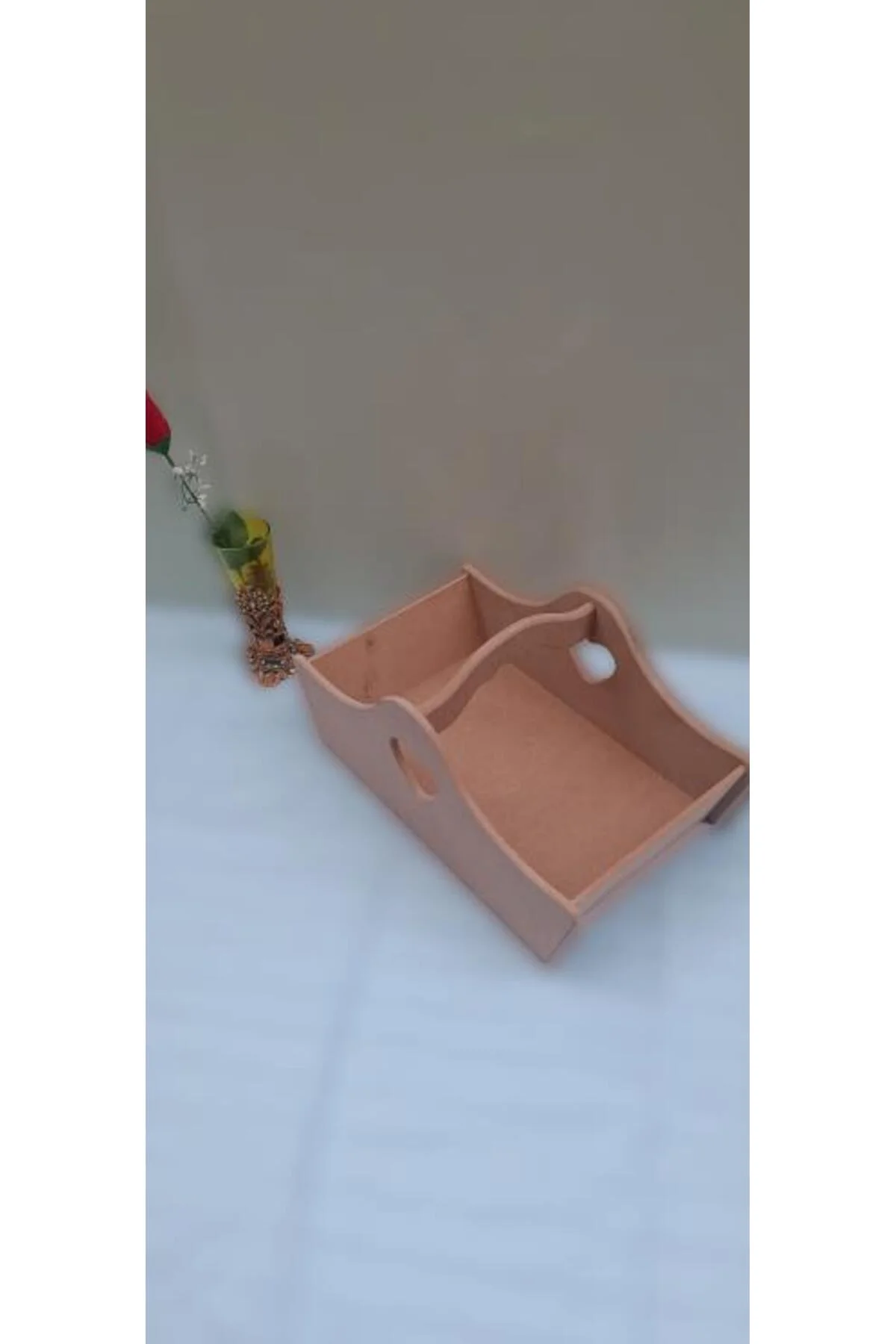 Hobi ERDL 90041 Dekoratif Sepet HAM Model cnc kesim Ahşap MDF El Yapımı - Görsel 8