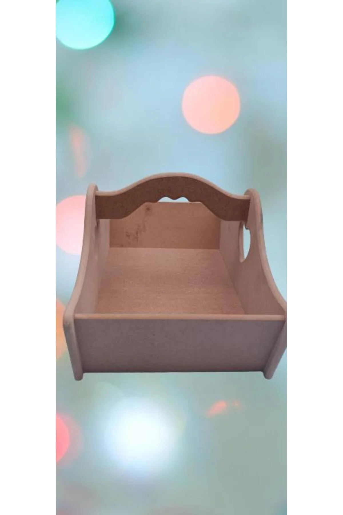 Hobi ERDL 90041 Dekoratif Sepet HAM Model cnc kesim Ahşap MDF El Yapımı - Görsel 4