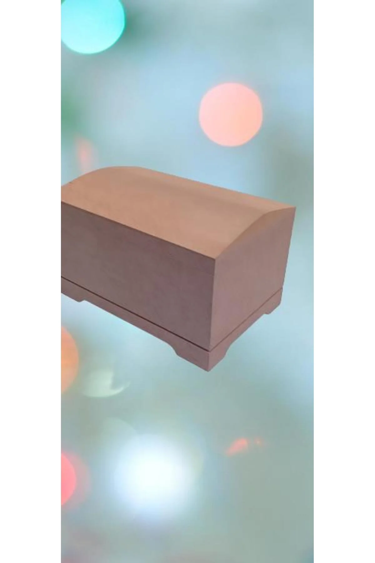 Hobi ERDL 90042 Dekoratif Sandık Seti Model Mini İkili HAM Ahşap MDF El Yapımı - Görsel 8