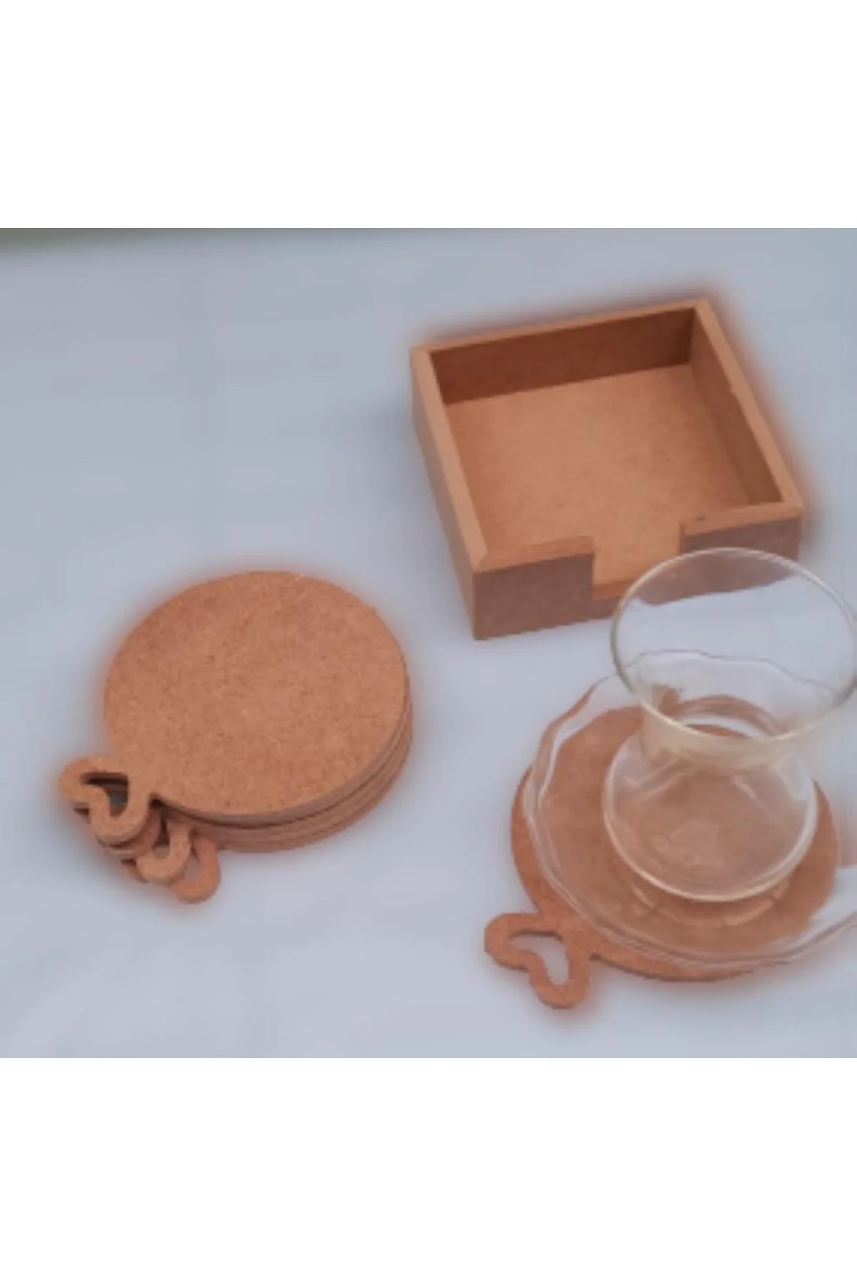 Hobi ERDL 90053 Dekoratif Yuvarlak Kalpli Ahşap MDF Çay Tabak Altı Set El Yapım Hobi ERDL 90053 Dekoratif Yuvarlak Kalpli Ahşap MDF Çay Tabak Altı Set El Yapım - Görsel 3