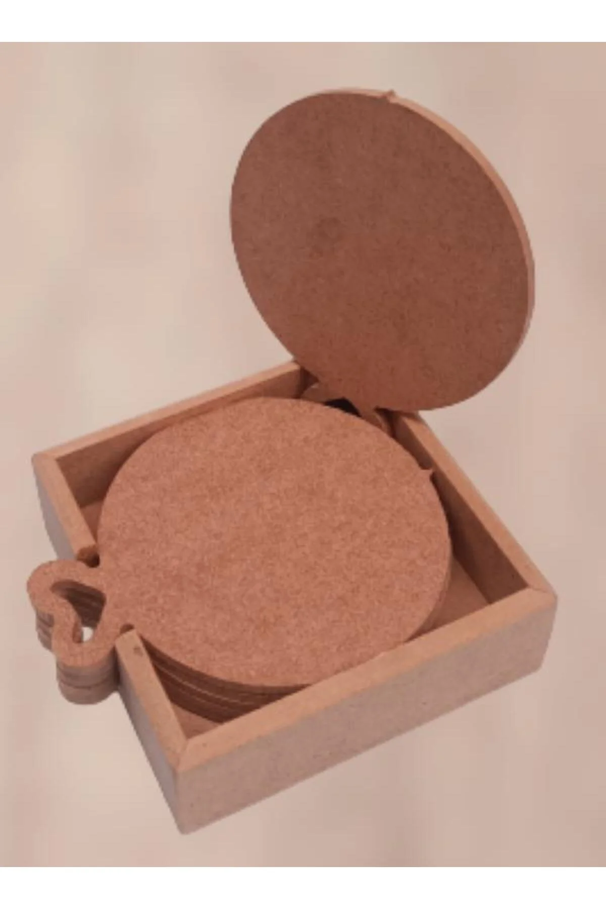 Hobi ERDL 90053 Dekoratif Yuvarlak Kalpli Ahşap MDF Çay Tabak Altı Set El Yapım Hobi ERDL 90053 Dekoratif Yuvarlak Kalpli Ahşap MDF Çay Tabak Altı Set El Yapım - Görsel 5