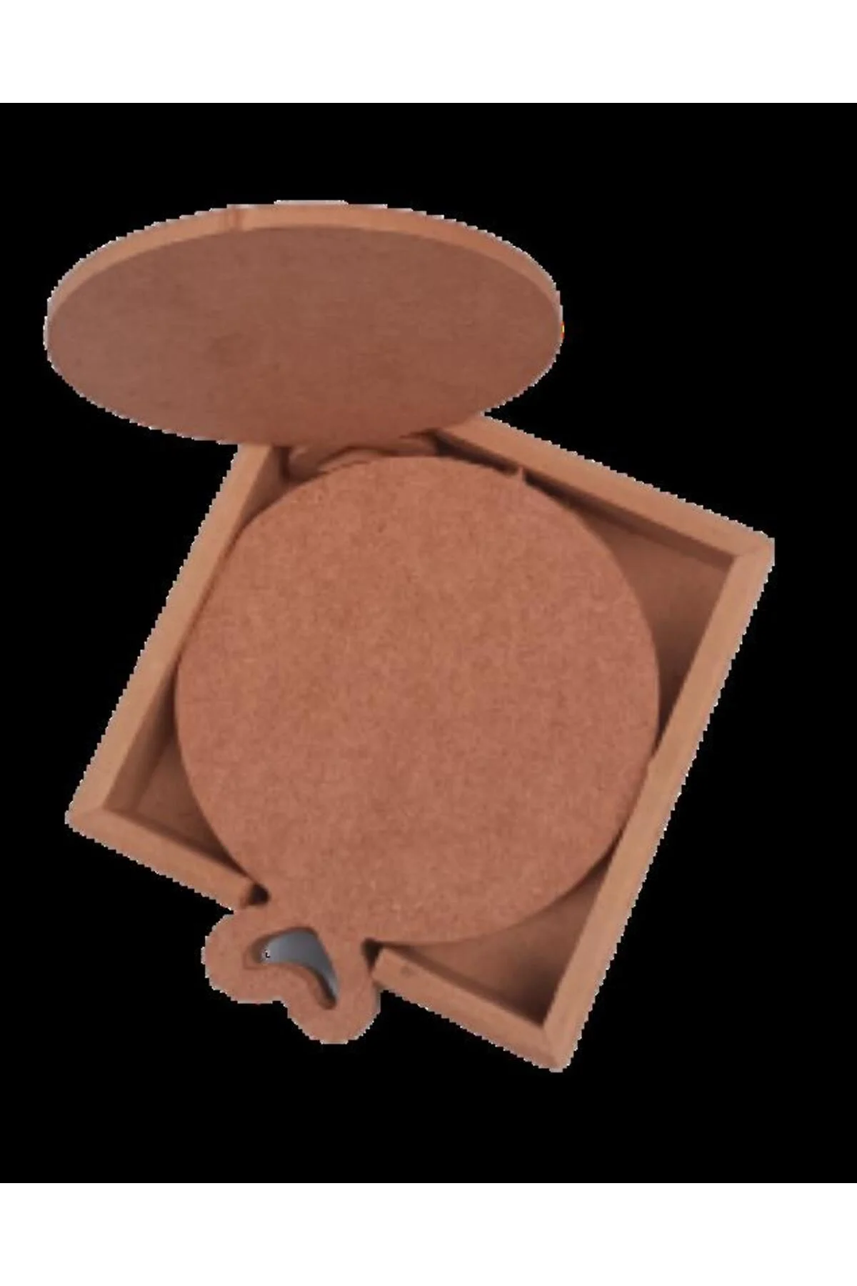 Hobi ERDL 90053 Dekoratif Yuvarlak Kalpli Ahşap MDF Çay Tabak Altı Set El Yapım Hobi ERDL 90053 Dekoratif Yuvarlak Kalpli Ahşap MDF Çay Tabak Altı Set El Yapım - Görsel 4