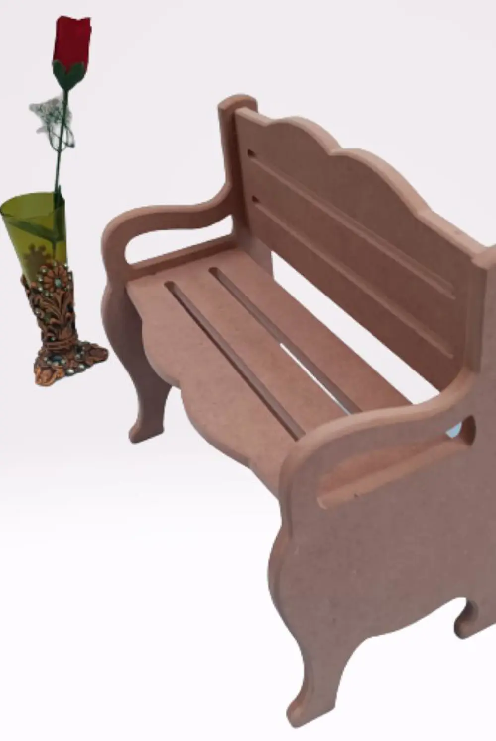 Hobi ERDL 90054 Dekoratif Model BanK Tipi Havluluk HAM Ahşap MDF 