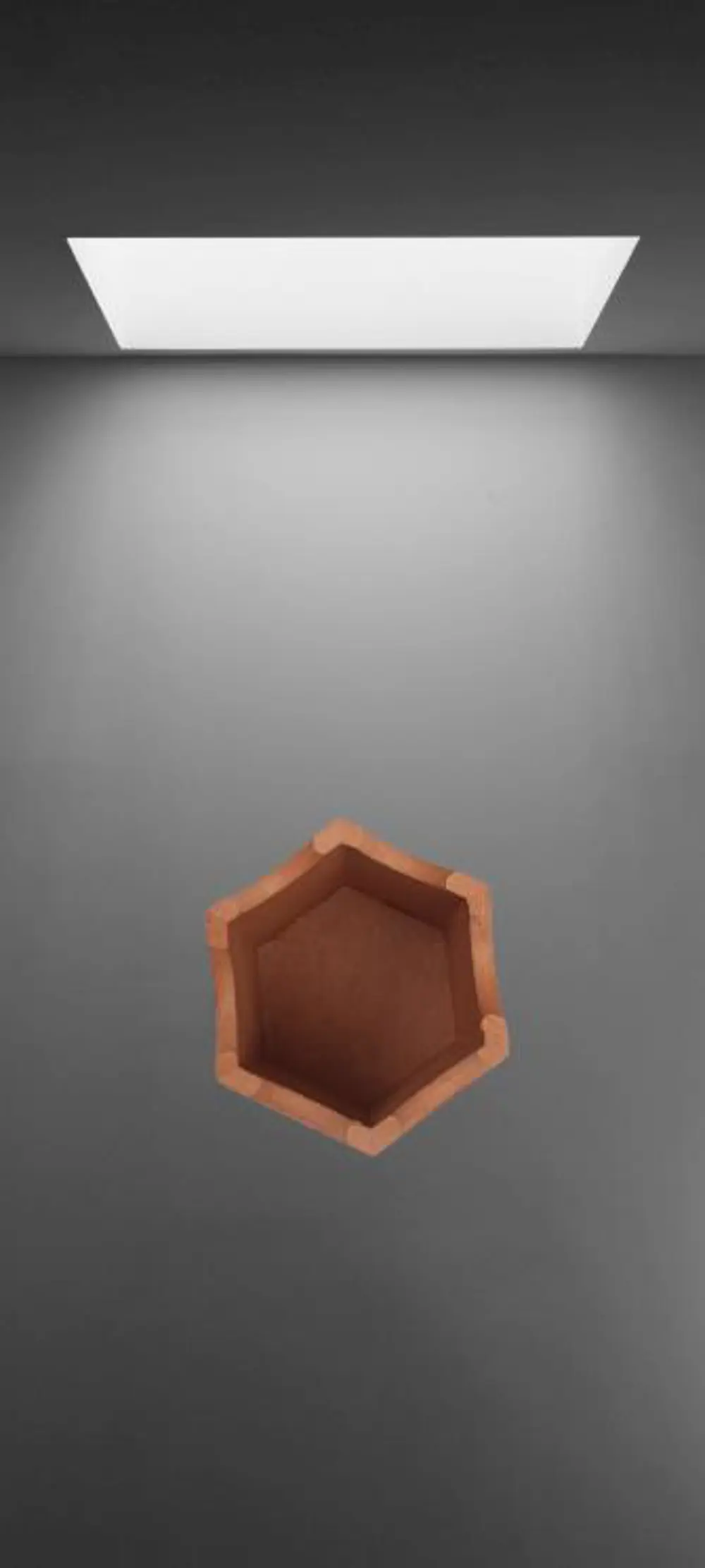 Hobi ERDL 90063 Dekoratif kalemlik ahşap Altıgen HAM MDF  El Yapı