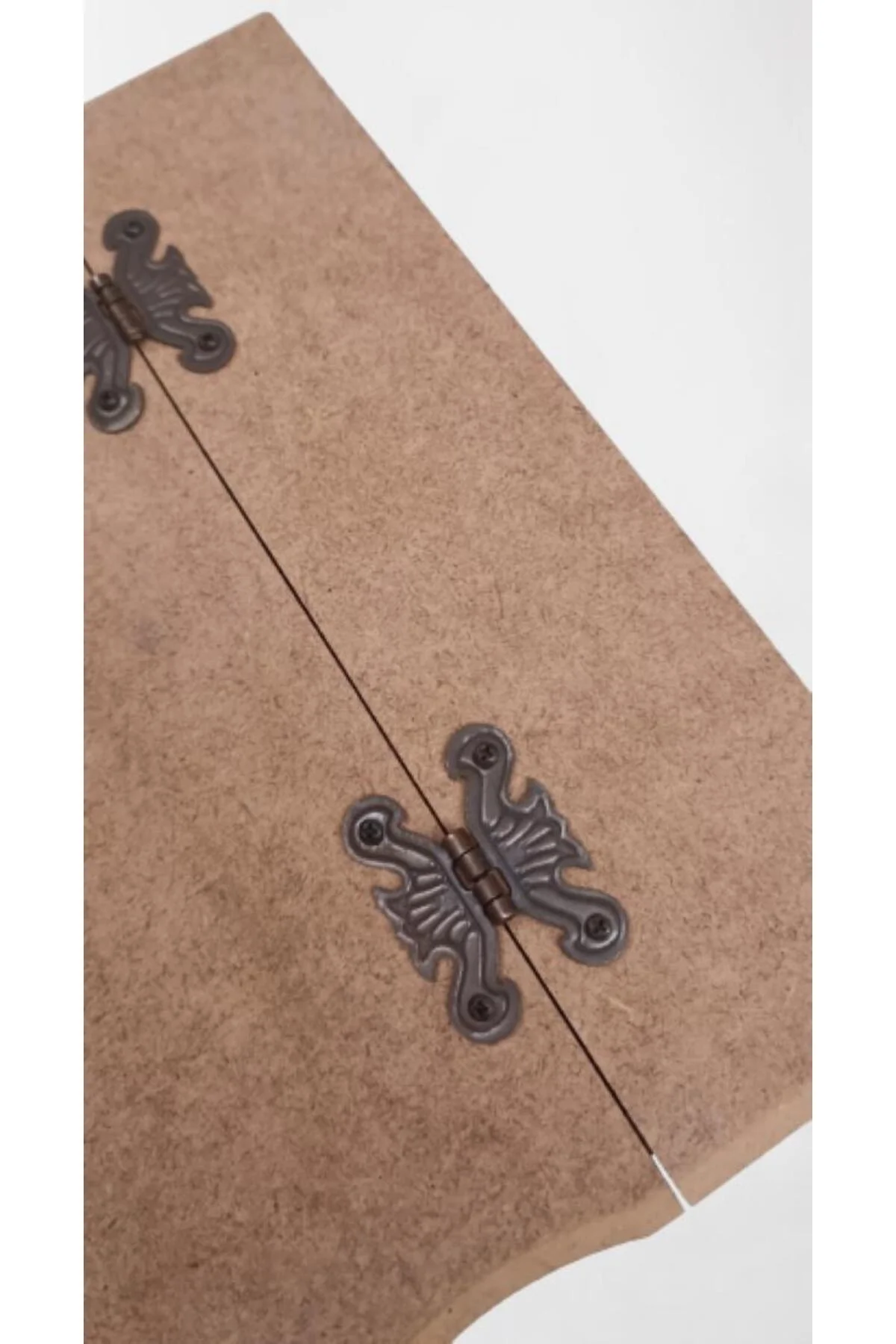 Hobi ERDL 90068 Dekoratif Çay Kutu Ahşap MDF HAM cnc itinalı paket kargo El Yapım - Görsel 5