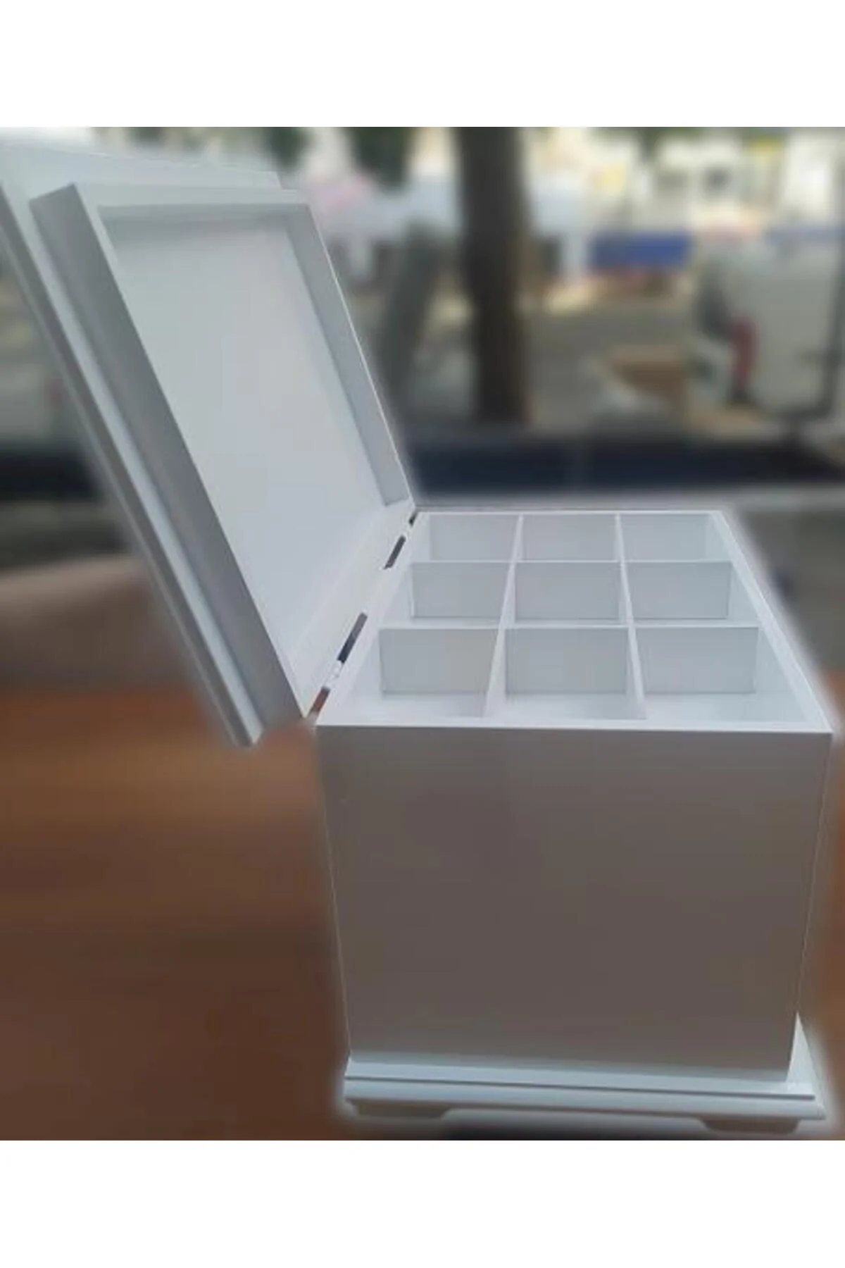 Hobi ERDL 90222 Dekoratif Makyaj Kutu 2 Çekmec Ahşap MDF Beyaz Lake Boya El yapım Hobi ERDL 90222 Dekoratif Makyaj Kutu 2 Çekmec Ahşap MDF Beyaz Lake Boya El yapım - Görsel 4