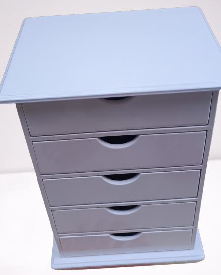 Hobi ERDL 90276 Dekoratif Takı Şifonyer Ahşap MDF Parlak Beyaz  C