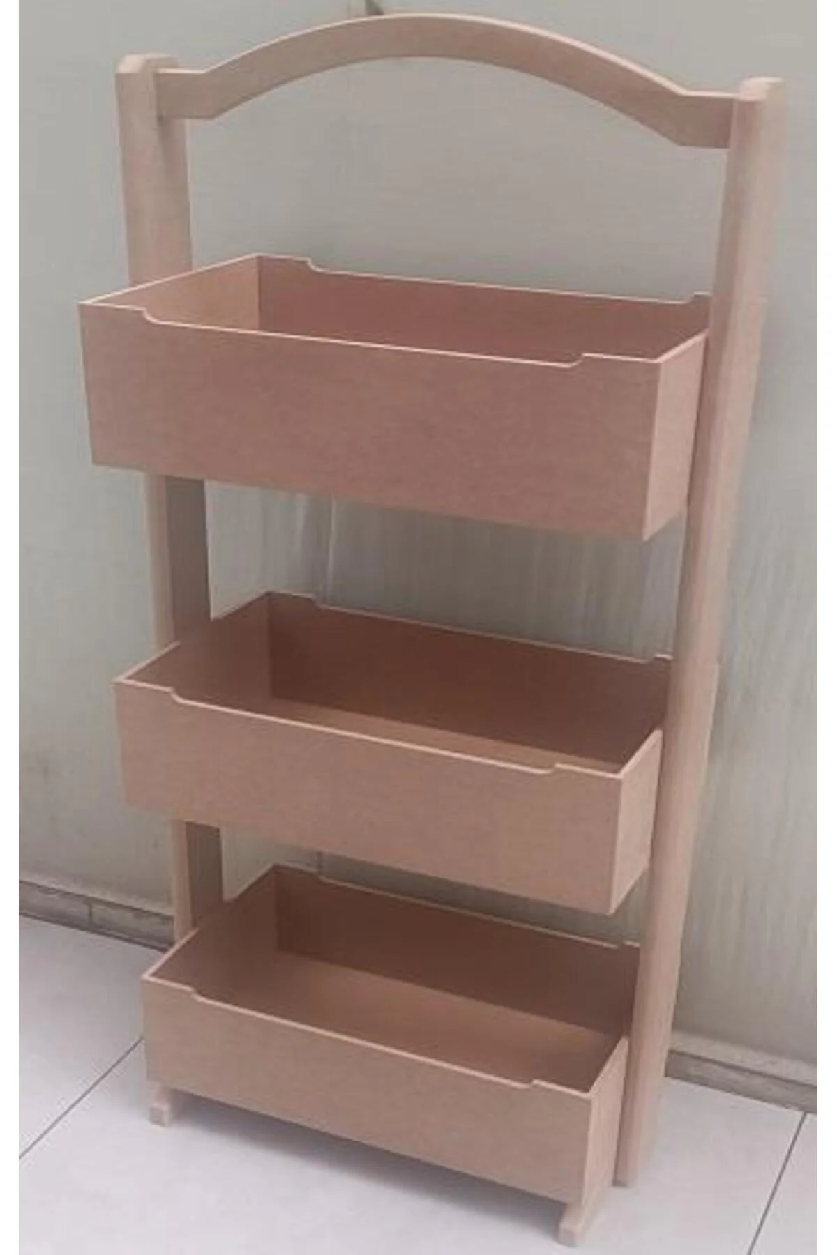 Hobi ERDL 90304 Raf Terek 3 LÜ Geniş İç Hacimli CNC Kesim Ahşap MDF HAM El Yapım Hobi ERDL 90304 Raf Terek 3 LÜ Geniş İç Hacimli CNC Kesim Ahşap MDF HAM El Yapım - Görsel 8