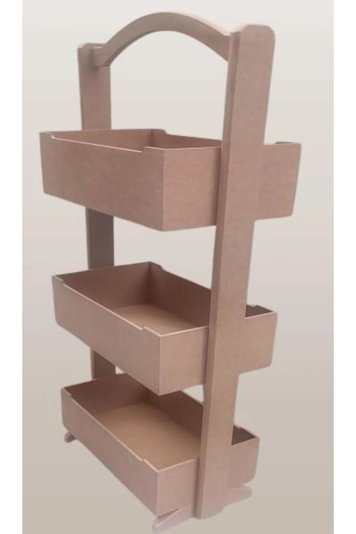 Hobi ERDL 90304 Raf Terek 3 LÜ Geniş İç Hacimli CNC Kesim Ahşap MDF HAM El Yapım Hobi ERDL 90304 Raf Terek 3 LÜ Geniş İç Hacimli CNC Kesim Ahşap MDF HAM El Yapım - Görsel 3